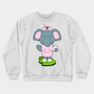 Elephant Nurse Note Crewneck Sweatshirt